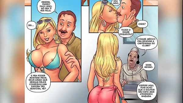 História em Quadrinho Pornô (Cartoon HQ) - Exame Médico no Clube - As Patricinhas - Câmera Caseira